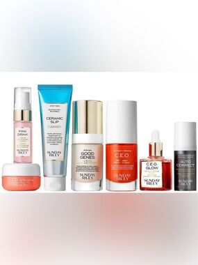 New Sunday Riley 7 Piece Skincare Set